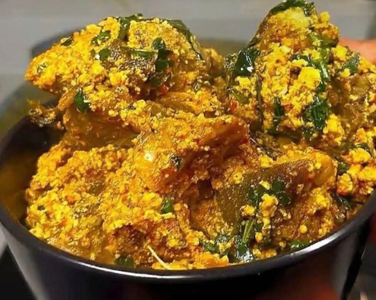 Egusi Soup with assorted meat